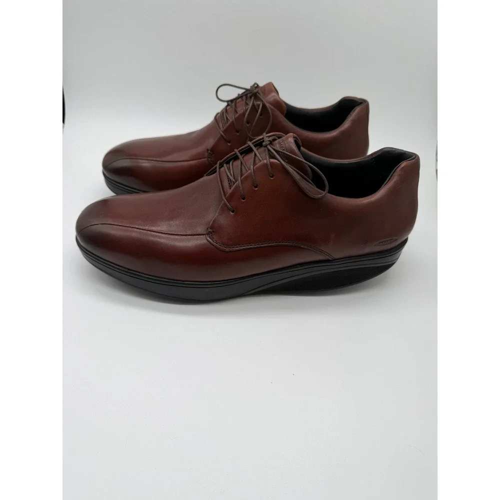 MBT Kabisa Shoes Mens 11-11.5 Brown Leather Rocker Sole